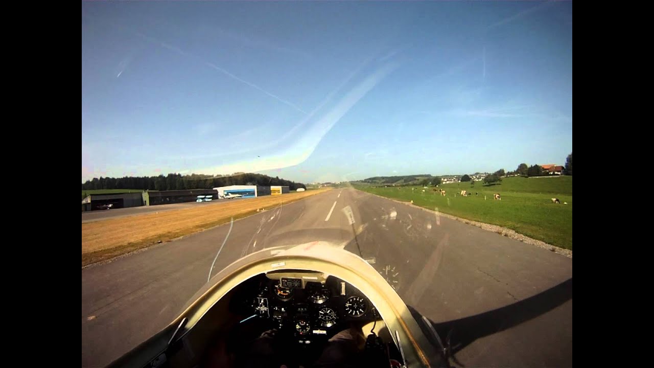 Piccolo Motorsegler, Start in Ecuvillens, LSGE