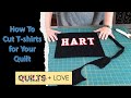 How To Cut T-shirts for Your Quilt
