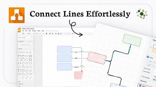 How to connect lines in draw io (Instant Path)