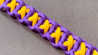 How To Tie A Crisscross Paracord Bracelet With Buckle.👀