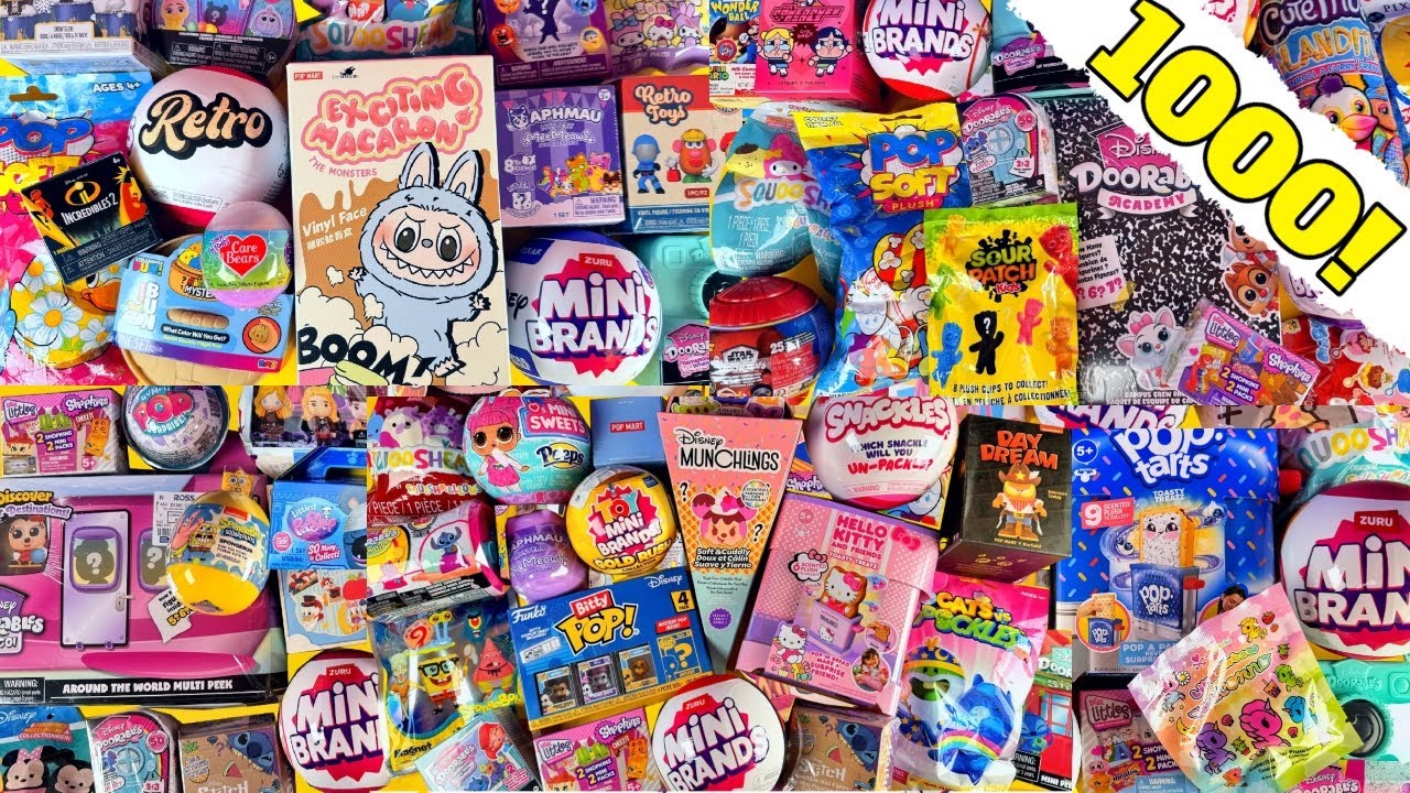 💜 1,000 Blind Bags ASMR 🎧 11 Hours of Pure Unboxing (No Talking, No Music)