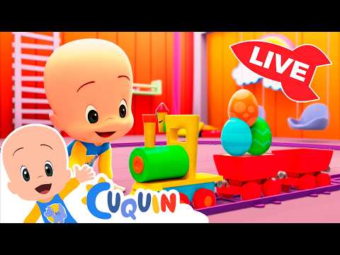 🔴 LIVE 🔴 Learn colors, numbers and shapes with Cuquín | Educational videos for kids