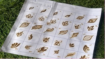 PART 1| मेहंदी से पत्तियां कैसे बनाई जाती हैं इस विडियो को देख कर सीखे | Learn to Draw Mehndi leaves