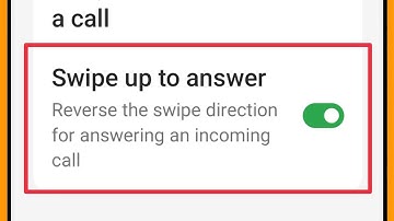 Turn On Swipe up to answer in OnePlus 8,10,11 Mobile