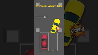 Why You Keep Scratching Your Car on Pillars! 💥 (The Inner Wheel Trap)#driving #parking #drivingtips