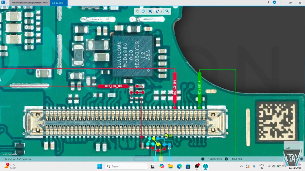 SAMSUNG A52 {A525F} TOUCH SECTION SCHEMATIC DIAGRAM || BY TECH ANURAG ||