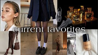 current favorites 🤍 fashion/beauty/wellness