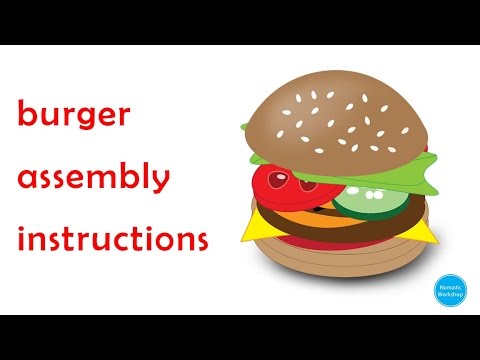 How to assemble a burger - YouTube