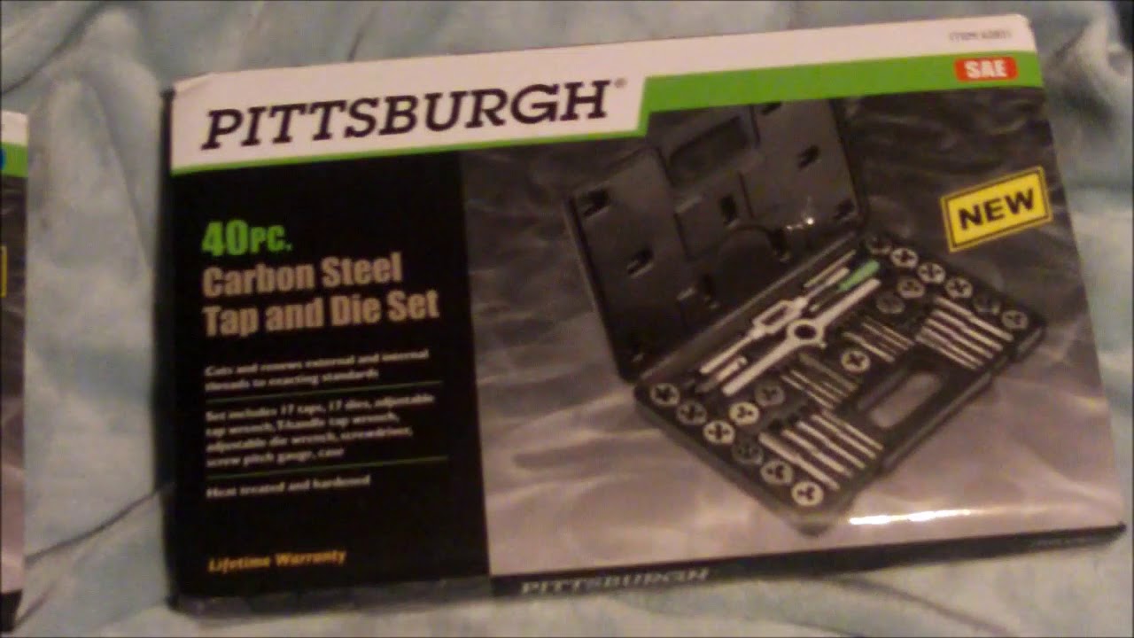 40 piece pittsburgh tap die sets sae and metric review Christmas gifts