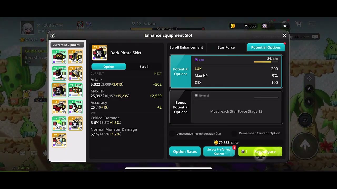Cubing my gear. Maplestory Idle RPG P2W Episode 168