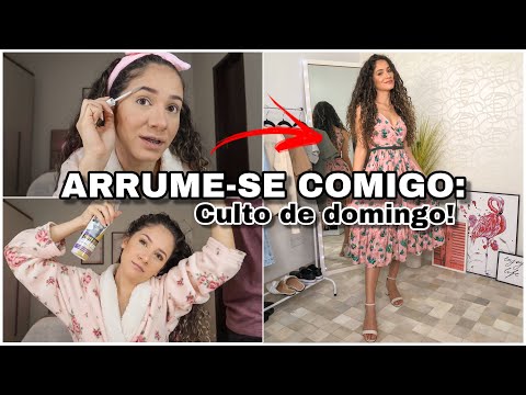 BORA SE ARRUMAR COMIGO PARA A IGREJA! MAKE, CABELO E LOOK! ✨🙏🏻