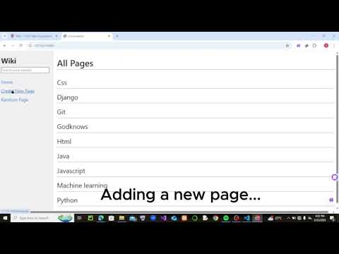 CS50W Project 1: Wiki - Exploring Features