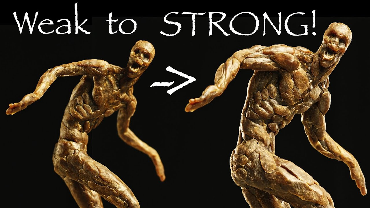 Adding Muscle To Zombie Sculpture (Patreon excerpt) YouTube