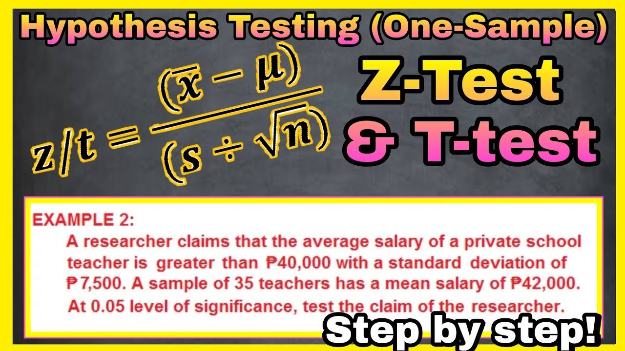 hypothesis sample tagalog