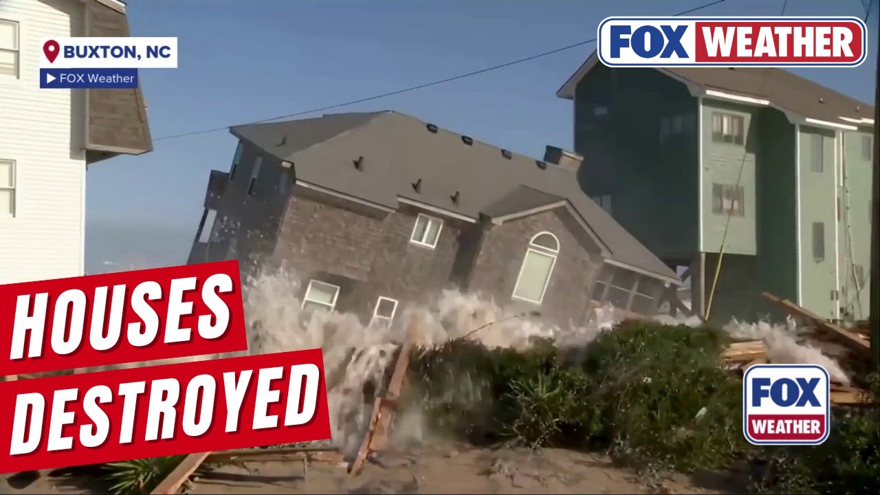 Residents In Buxton, North Carolina, Witness Yet Another Home Collapse Due To Coastal Flooding