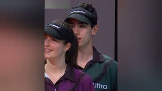 Sinner Caring for a Falling Ball Girl at Madrid 2022