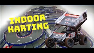 WE TOOK A SPRINTCAR TO A INDOOR GO-KART TRACK!