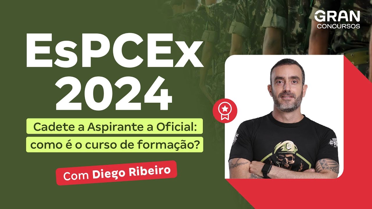 Concurso EsPCEx 2024 Cadete a Aspirante a Oficial como é curso de