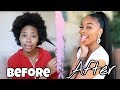 High Pony BADDIE TRANSFORMATION for Vidcon | On 4c Natural Hair | TayPancakes