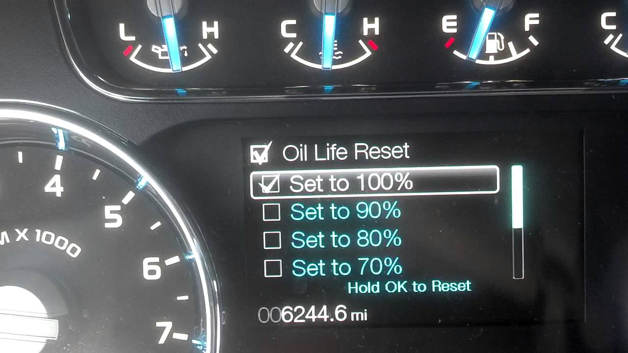 Ford Vehicle F150 Truck Oil Reset Display Instrument You Ford Vehicle F150 Truck Oil Reset Display Instrument