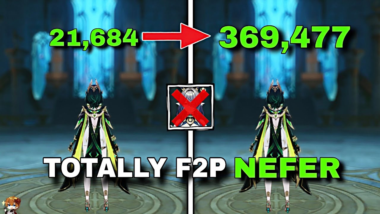 TOTALLY F2P NEFER BUILD [ NO LAUMA ] | Genshin impact - YouTube