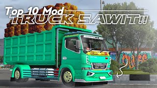 TOP 10 MOD TRUCK MUATAN BUAH SAWIT | MOD BUSSID screenshot 5