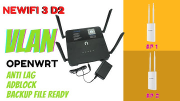Newifi|VLAN Setup|Openwrt|Backup File w/ Adblock and Anti Lag