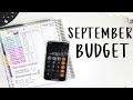 Budget With Me: September Monthly Budget | E.Michelle