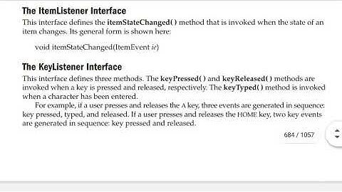 Event Listener Interfaces | Event Handling in java | The Complete Refrence Java Audiobook