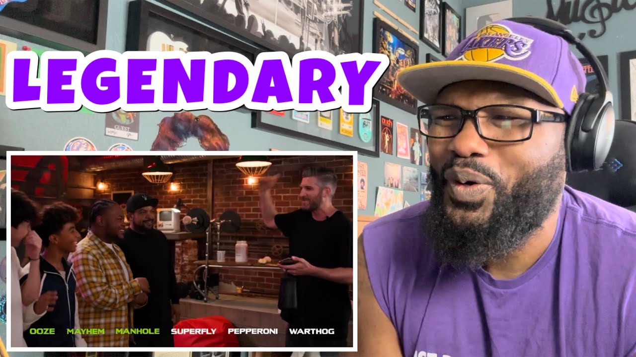 Harry Mack Freestyles For Ice Cube, Seth Rogan On Set Of Teenage Mutant Ninja Turtles | REACTION