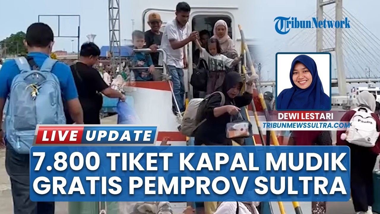 Pemprov Sulawesi Tenggara Sediakan 7.800 Tiket Kapal Mudik Gratis Rute Kendari-Raha-Baubau, 4 Armada