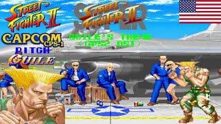 Super Street Fighter 2 (CPS2) OST - Guile's Theme (CPS1 Pitch)