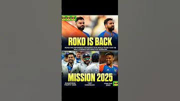Rohit Sharma Virat Kohli Mission 2025 Rohitsharma Viratkohli Championstrophy2025 Roko 