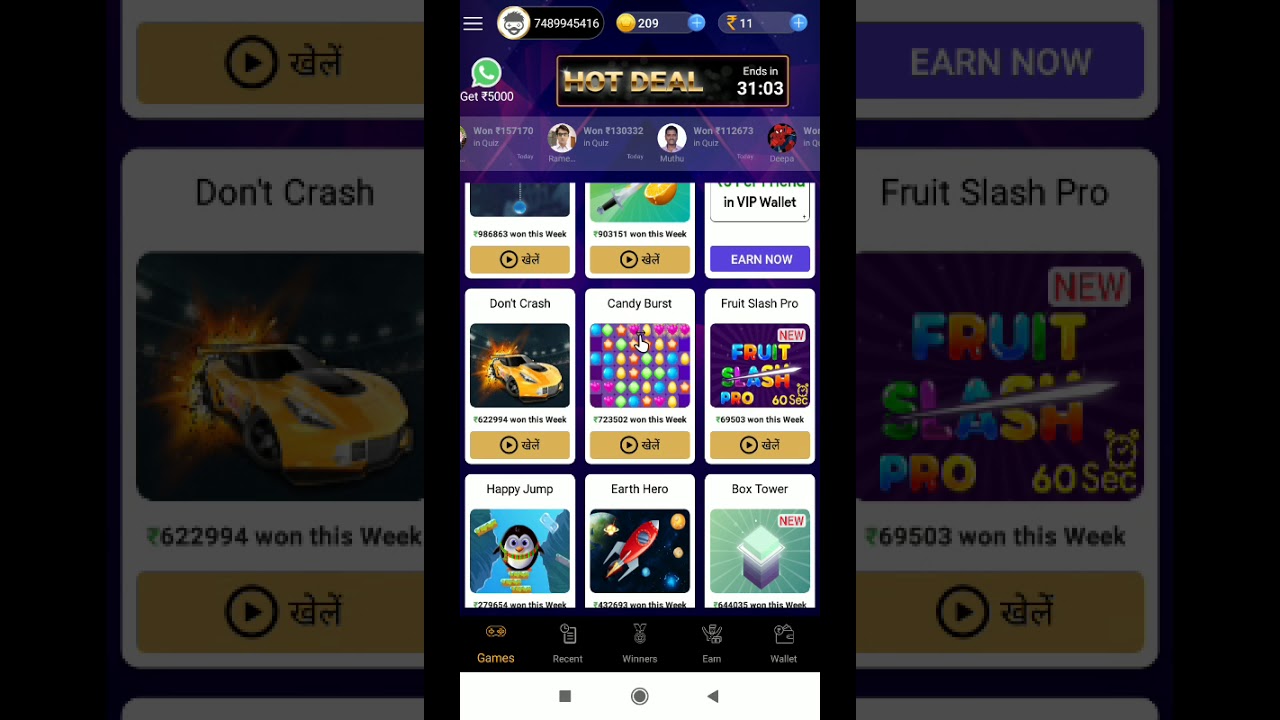 Instant Money Earning Games