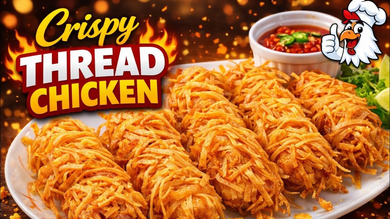 Special Crispy Thread Chicken Make & Freeze Ramadan Special Recipe by ...