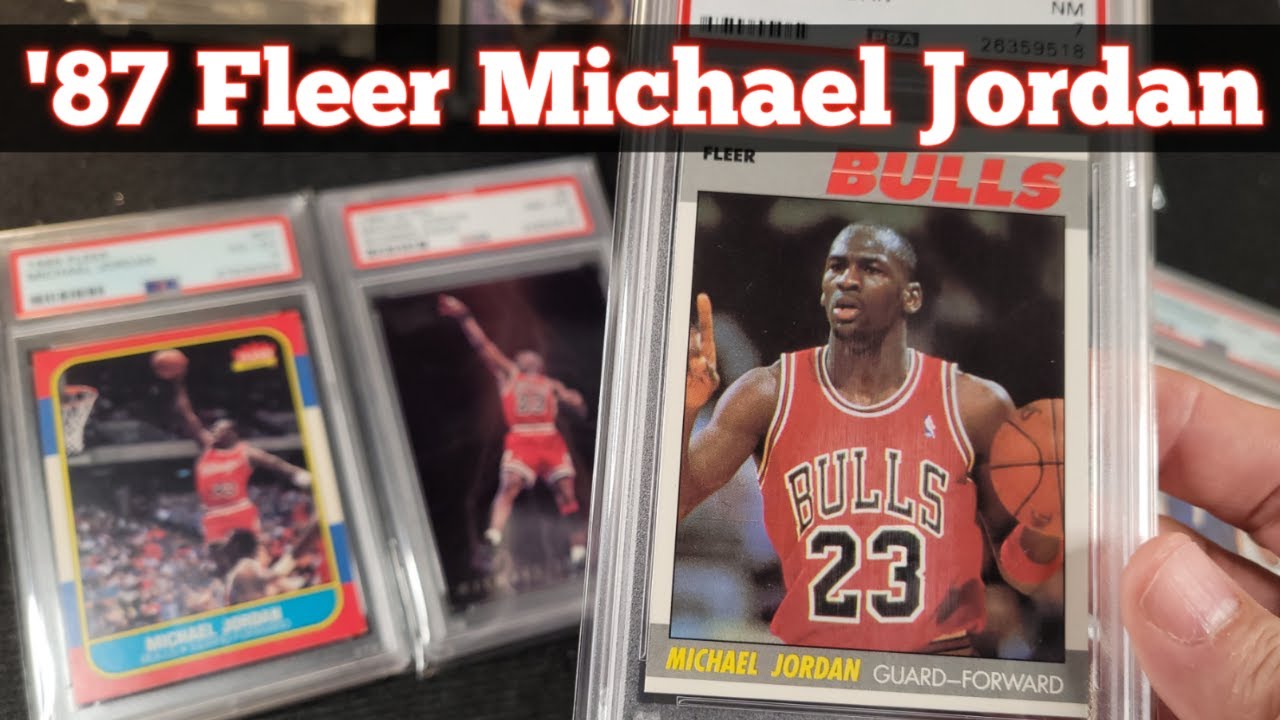 87 Fleer Michael Jordan PSA 7, #59 Mail Day - YouTube