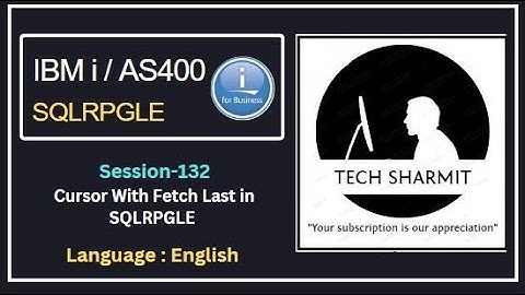 Cursor with Fetch Last in sqlrpgle  | cursors in sqlrpgle | sqlrpgle programming | Scroll Cursor |