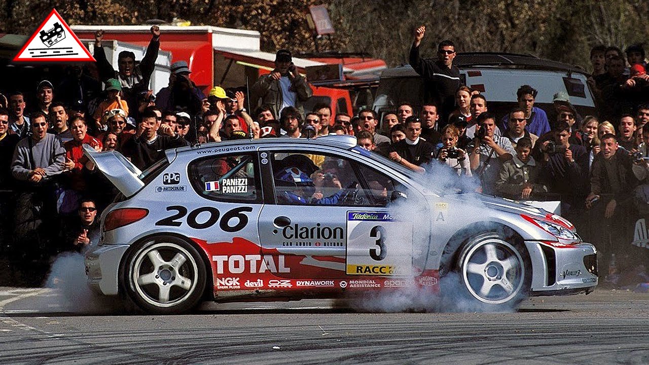 Gilles Panizzi | Peugeot 206 WRC | Rallye Catalunya 2002 [Passats de canto] (Telesport)