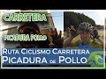 Ciclismo de carretera con picadura de pollo por mala alimentación