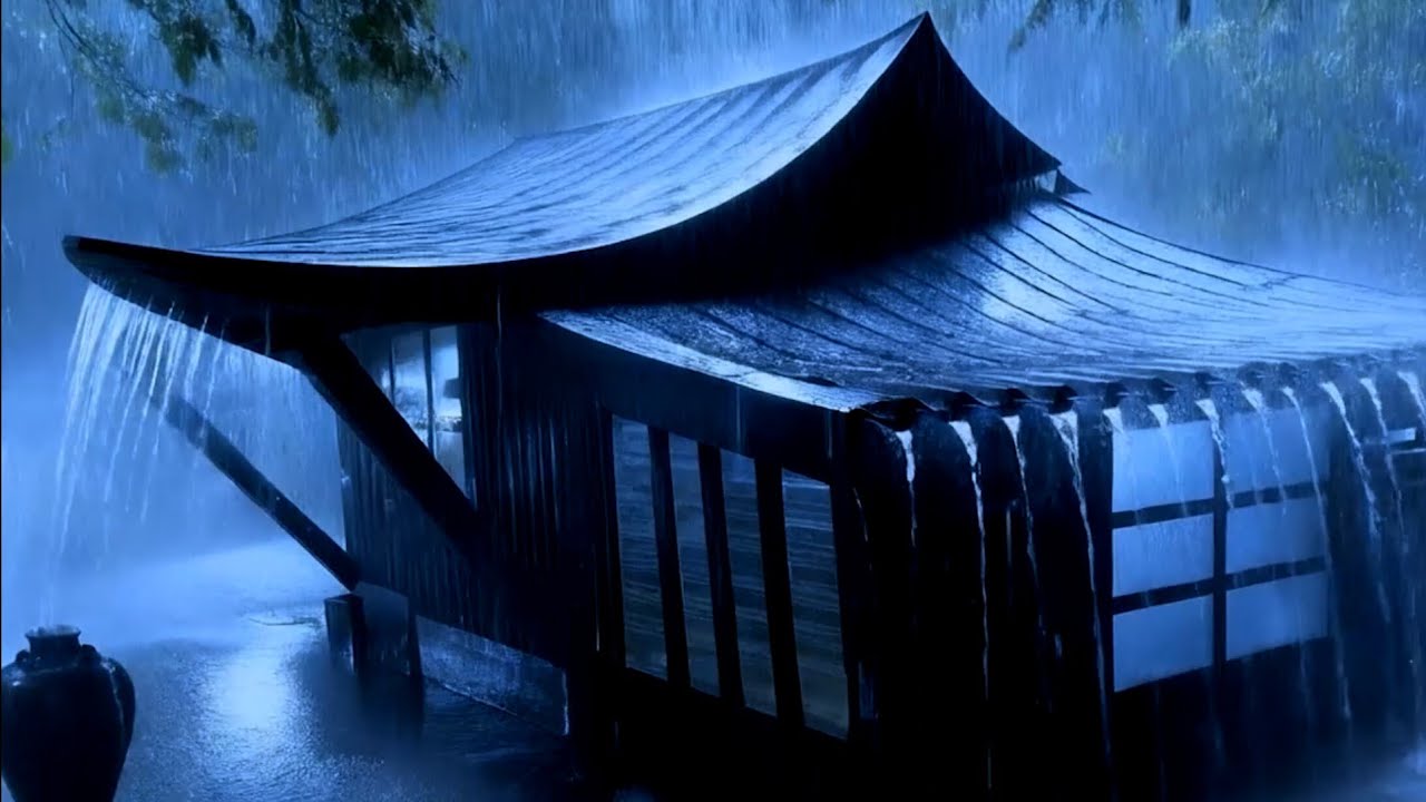 End Sleepless Nights in 3 Minutes with Growling Rain & Shrill Thunder on Rickety Tin Roof at Night