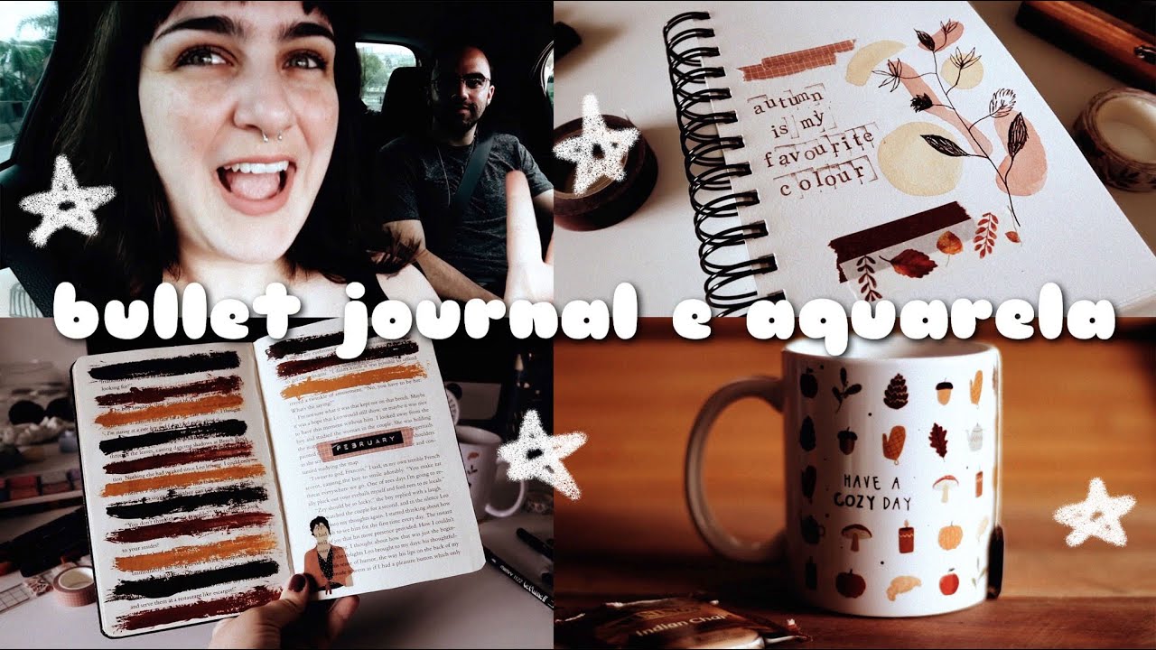 vlog: bujo de fevereiro + aquarela em café com o meu irmão
