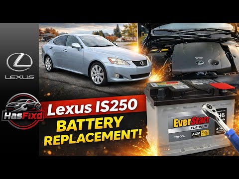 Lexus IS250 IS350 GS300 battery replacement | Install a new Everstart
