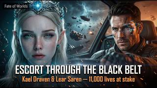 Kael Draven &amp; Lear Saren — Escort Through the Black Belt (Full Sci‑Fi Story)