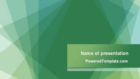 Green Paper Sheets PowerPoint Template by PoweredTemplate.com