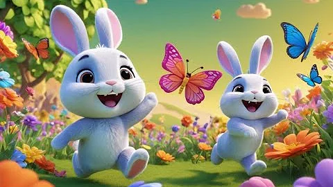 Five Little Bunnies Jumping on the Ground | Fun Action and Counting Song | Learn Numbers with Bunnie