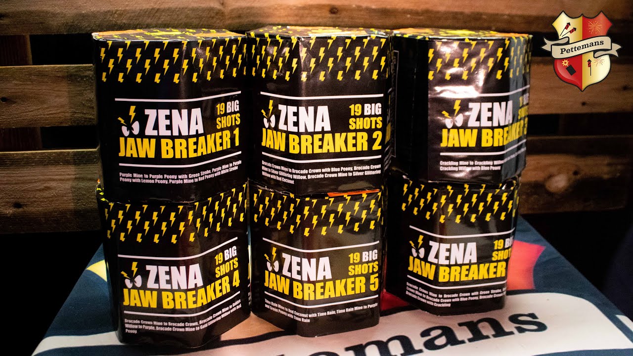 Jaw Breaker - Zena Vuurwerk Set 6st Batterij 19sh Vuurwerk