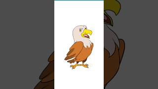 Drawing American Eagle for Kids