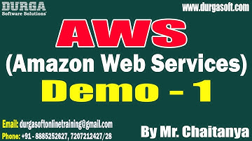 AWS (Amazon Web Services) tutorials || Demo - 1 || by Mr. Chaitanya On 22-10-2025 @6PM (IST)
