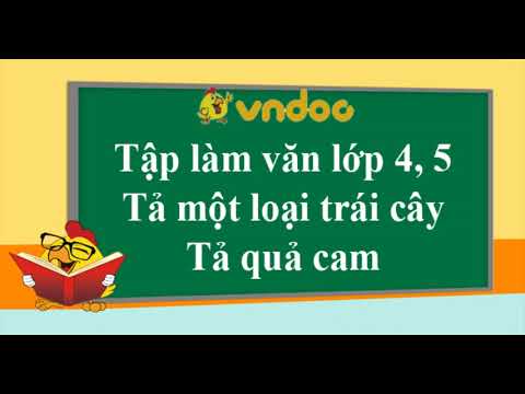 Video Tả quả cam - Tả một loại trái cây - Tập làm văn lớp 4,... - youtube