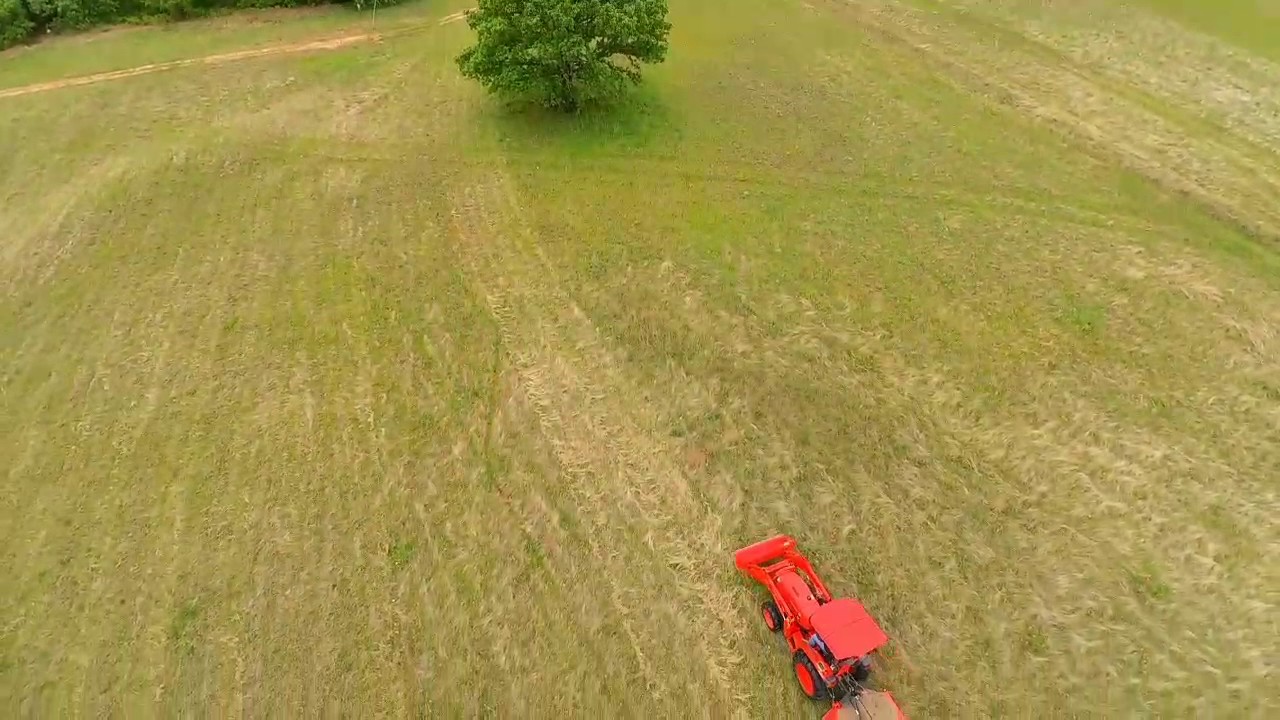 Mowing at Hog Heaven Ranch